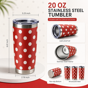 Vaso Térmico de Acero Inoxidable con Tapa, Diseño Artístico Personalizado, Libre de BPA, Gran Capacidad para Café/Té, Regalos, Uso en Exteriores, Venta al Por Mayor - Product Image 3
