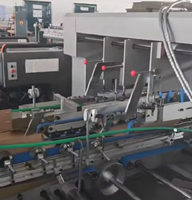 ORAY Machine de pliage-colleuse automatique haute vitesse et robuste pour carton à six coins avec système de verrouillage de fond, modèles 850, 1050, 1250, 1450, avec PLC