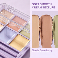 Palette de correcteur de teint 6 couleurs, couvrance totale, crème, imperméable, longue tenue, fini mat, correcteur de maquillage, OEM, étiquette privée, vente en gros d'usine