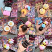 Jouet à presser croustillant en forme de macarons et chocolats simulés, bonbons arc-en-ciel, jouet anti-stress, emballage en boîte, pour les 14 ans et plus