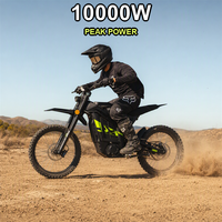 Moto tout-terrain électrique puissante 2026 longue portée extrême 10KW de crête 72V 40AH Samsung 120KM 90KMH 400Nm 65Deg pour adulte
