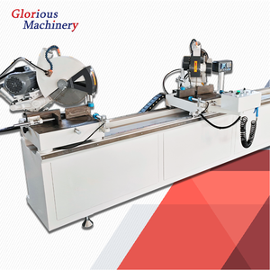 Scie <span class=keywords><strong>de</strong></span> précision CNC à double tête 45 degrés pour la découpe d'aluminium, PVC, profilés <span class=keywords><strong>de</strong></span> fenêtres et <span class=keywords><strong>de</strong></span> portes, et cadres - <span class=keywords><strong>Prix</strong></span> compétitif - Product Image 1