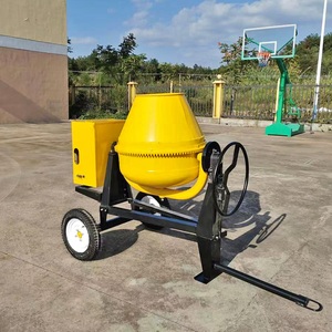 Bétonnière à essence jaune de 500 litres avec moteur facile d'entretien - Product Image 2