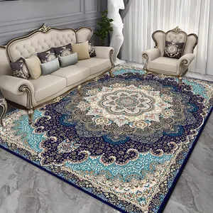 Tappeto lavabile con Design Vintage con tappeti antiscivolo per soggiorno con stampa floreale tappeto tappeto