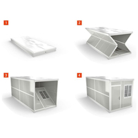 Maison préfabriquée pliable et portable en tissu, nouvelle conception, nouveau matériau, sur mesure