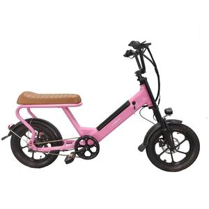 <span class=keywords><strong>Bicicleta</strong></span> Eléctrica Urbana de Alto Rendimiento con Doble Asiento para Mujer, de 16 Pulgadas, con Batería de Litio - Product Image 2
