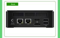 BKHD NUC MiniPC N100 N150 2*2,5G Enther Fiber 4G/WIFI/BL Caja de plástico Firewall Gateway Host X86 Home Office