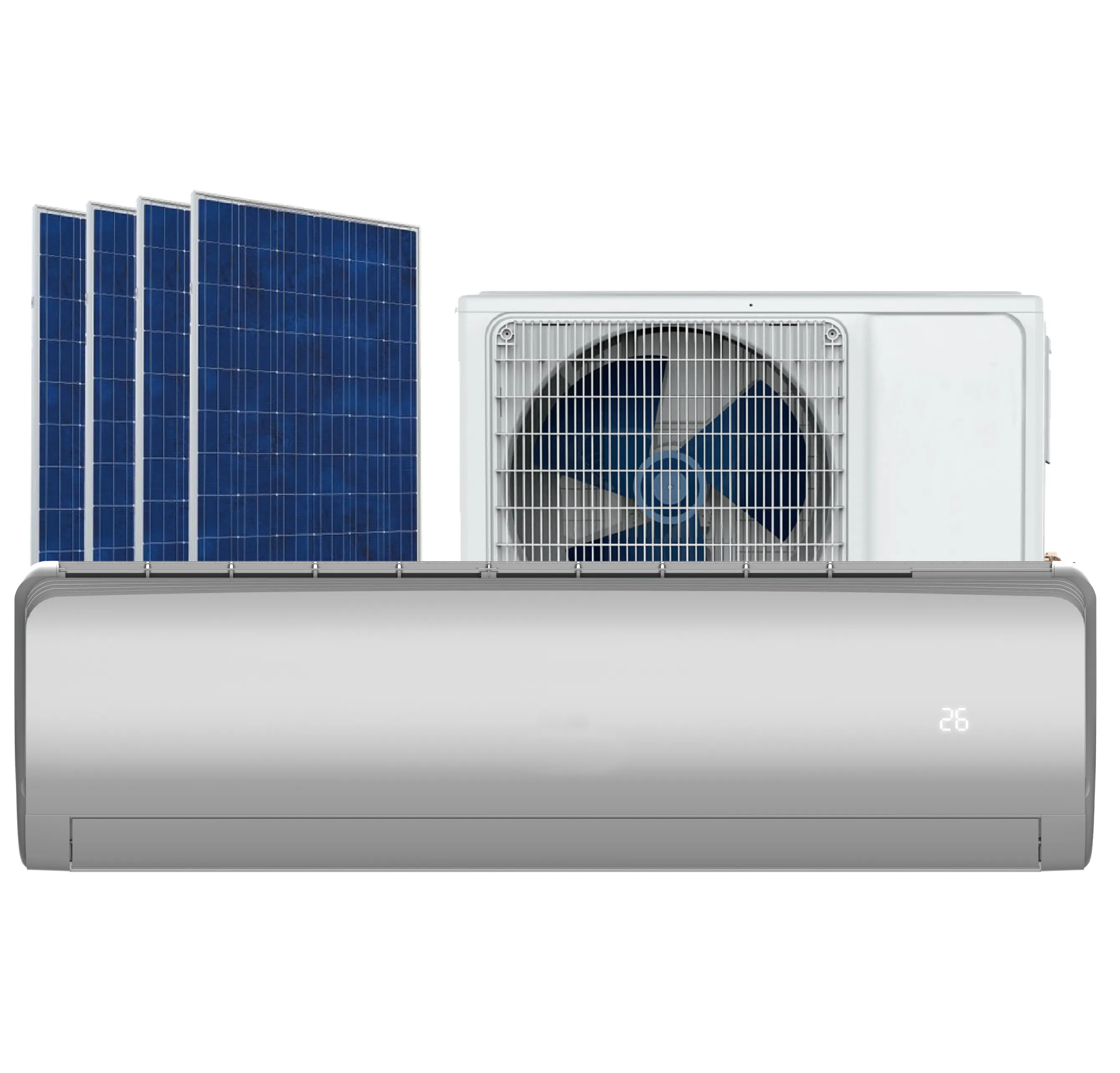 Enfriador de habitación solar de 9000 BTU, el aire acondicionado solar AC/DC más eficiente energéticamente