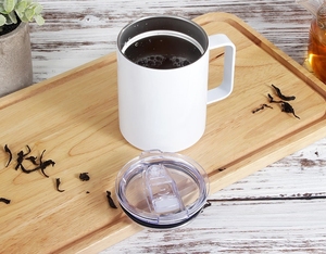 Rts chúng tôi kho Chất lượng cao 16oz DIY thăng hoa cách nhiệt thép không gỉ trắng thăng hoa trà cốc cà phê với xử lý - Product Image 5