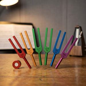 Ensemble de diapasons colorés Solfeggio – Ensemble de 6 diapasons de qualité supérieure pour la thérapie sonore. - Product Image 2