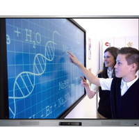 Panneau plat interactif intelligent led, intelligent, noir, pour l'éducation numérique, panneau d'affichage