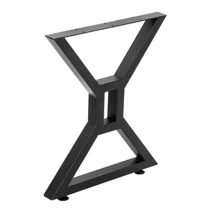 테이블 프레임 사무실 책상 산업 벤치 브래킷 현대 가구 X 스틸 커피 식탁 금속 테이블 다리
