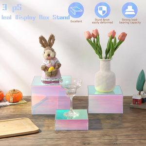 Boîte <span class=keywords><strong>de</strong></span> présentation en acrylique pré-assemblée, cube <span class=keywords><strong>de</strong></span> buffet portable moderne et coloré, personnalisable en usine, vente en gros pour les fêtes et les magasins <span class=keywords><strong>de</strong></span> détail - Product Image 2