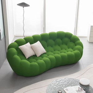 Sofá Moderno Reclinable Convertible <span class=keywords><strong>de</strong></span> 3 Plazas con Tela <span class=keywords><strong>de</strong></span> Malla <span class=keywords><strong>de</strong></span> Panal 3D, Diseño Fútbol, Naranja - Product Image 6