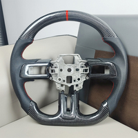 Accessoires de voiture Volant sport personnalisé en fibre de carbone pour Ford Mustang 2015-2017