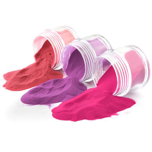 Oem Fabrikant Fabriek Natuurlijke Roze En Witte Heldere Glitter Nagel Rode Kleur 3 In 1 Acryl Poeder Voor Nagels - Product Image 1