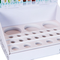 Petite boîte de présentation en carton pour parfum, élégante, pliable, emballage plat avec finition mate, présentoirs en carton