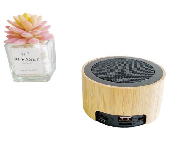 ECO Friendly Wooden Speaker Products Hot Selling Mini Portable Wooden Bamboo Wireless Speaker