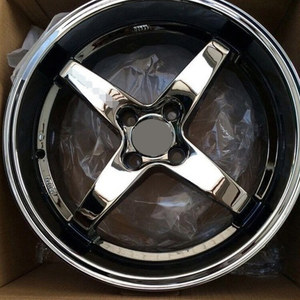 Nuevas Llantas de Aleación de Aluminio de 3 Radios en Negro Mate de 16 40 mm para CLK AMG Mercedes C32 AMG Corvette <span class=keywords><strong>C6</strong></span>, 4 Piezas - Product Image 2