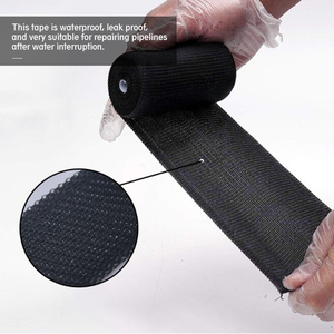 Nastro Adesivo in Resina Poliuretanica Nera Professionale Curabile per Protezione Industriale Contro Perdite e Corrosione - Product Image 4