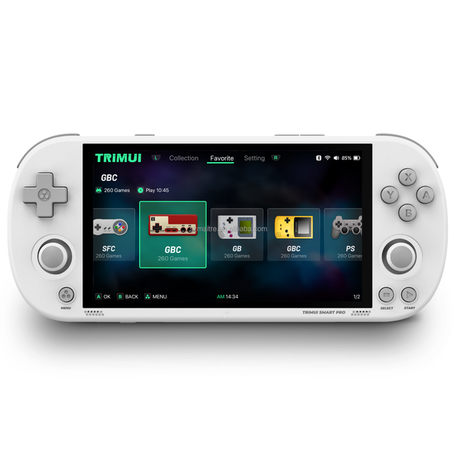 Hot Sell Trimui Smart Pro Handheld Game Console 4.96 Inch IPS Screen Support WI-FI Portable Pocket Retro Video Game Console