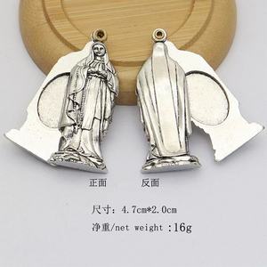 Colgante de la Virgen María con Imagen en Ambos Lados y un Orificio para Rosario, Venta al Por Mayor - Product Image 2