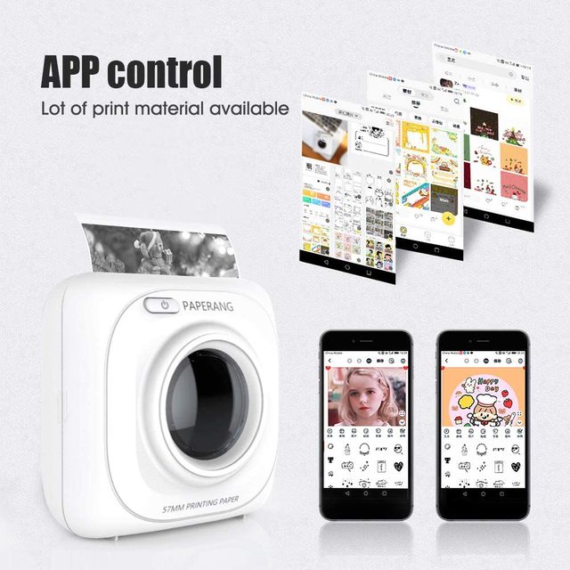 200dpi Photo Pocket Printer BT Wireless Thermal Printer Portable Mobile Printer for Photo Picture