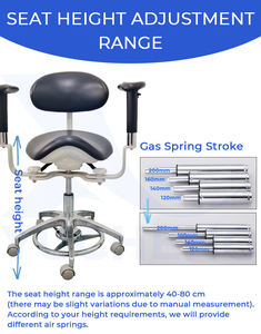 Silla Ergonómica para Microscopio Médico, Silla de Dentista con Reposabrazos Dobles Móviles, Silla para Microscopio en <span class=keywords><strong>Centro</strong></span> Oftalmológico - Product Image 3