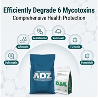 Additif dégradant les mycotoxines six en un pour le bétail et la volaille