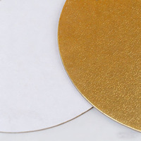 Runde Kuchenunterlage Kuchenwerkzeuge Goldene Kuchenplatte Hochzeit Einweg-Ständer Großhandel Fabrik Dekorations-Kreis aus Pappe