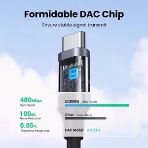 Adaptador de Audio UGREEN USB C a 3.5mm, Tipo C a Conector Auxiliar para Auriculares, Dongle DAC HiFi de 24bit/96kHz, Cable para <span class=keywords><strong>iPhone</strong></span> 15 <span class=keywords><strong>Pro</strong></span> <span class=keywords><strong>Max</strong></span> - Product Image 3