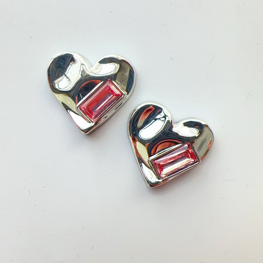 05 #: amore rettangolare diamante rosa