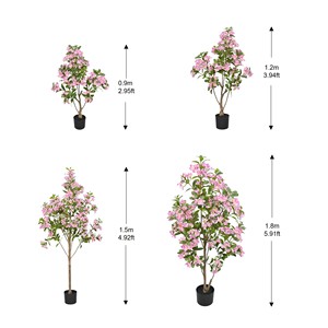 Hoa anh đào màu Hồng Cây nhân tạo để trang trí vật liệu PE - Product Image 5