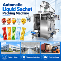 Machine d'emballage automatique à 3 voies pour sachets de poudre alimentaire, lait en poudre, café en poudre et protéines