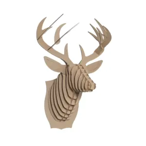 Hause decroation ornamente papier handwerk Karton Deer Kopf