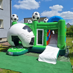 Château gonflable pour enfants avec toboggan pour jouer en extérieur sur le thème du football - Product Image 5