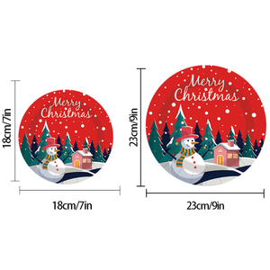 Juego <span class=keywords><strong>de</strong></span> Vajilla Desechable <span class=keywords><strong>de</strong></span> Estilo Moderno Personalizado, Venta Caliente, Ecológico, para <span class=keywords><strong>Navidad</strong></span>, Año Nuevo, Fiestas, Cenas, Platos <span class=keywords><strong>de</strong></span> <span class=keywords><strong>Papel</strong></span> - Product Image 3