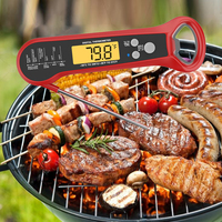 Thermomètre numérique pour viande en métal étanche à lecture instantanée pour barbecue avec ouvre-bouteille pour la cuisine et la grillade