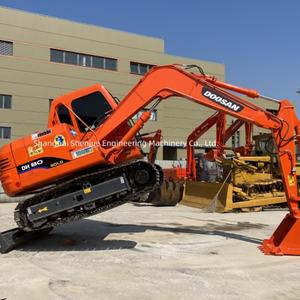 Miniexcavadora Usada Doosan DH80 de Bajo Precio y Alta Calidad, Maquinaria para Movimiento de Tierras, Equipo de Construcción, Excavadoras Doosan 55 60 80 - Product Image 1