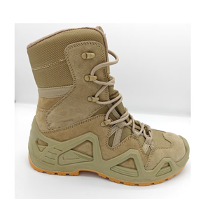 TSB07 Chaussures de sport en cuir de vachette vert kaki marron, robustes, camouflage, bottes de <span class=keywords><strong>randonnée</strong></span> tactiques camouflage CP - Product Image 3