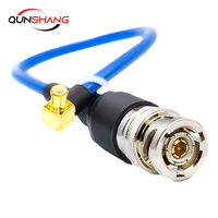 Triax BNC TRB Cable adaptador de tres coaxiales a MMCX cobre macho-hembra 1533B conector de prueba conversión MMCX curvada