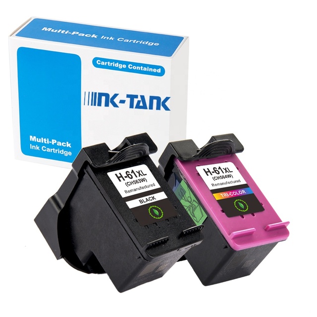 INK-TANK 61 XL 61XL Remanufactured Color Black Inkjet Ink Cartridge for HP61 for HP61XL for HP Deskjet 1010 3000 4500 Printer