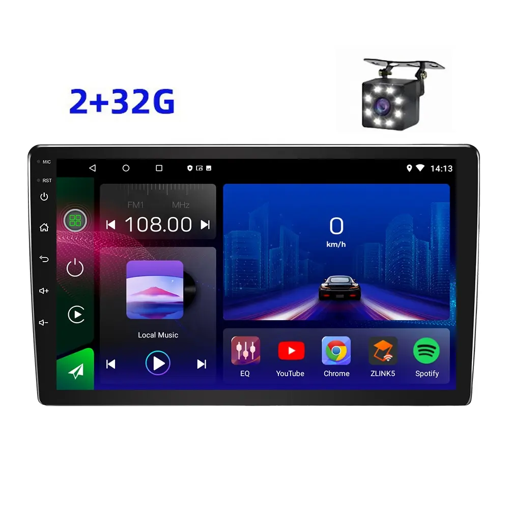 Haute qualité 10 pouces Double Din Hd écran tactile multimédia Automobile Radio voiture Android stéréo Auto