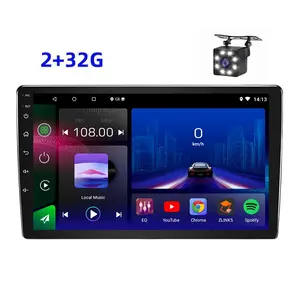 Высококачественный 10-дюймовый двойной Din Hd сенсорный экран Мультимедийный автомобильный радиоприемник Автомобильная стереосистема на Android