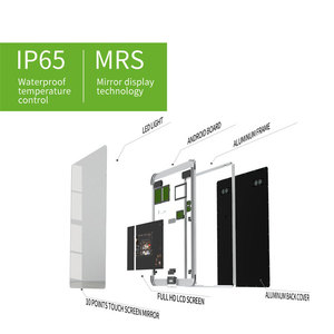 Vercon 2025 LED thắp sáng phòng tắm thông minh Màn hình cảm ứng thông minh gương chiếu sáng treo tường Vanity gương Loa Bluetooth - Product Image 2
