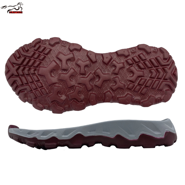 Индивидуальная двухцветная подошва из ЭВА Mustang, подошва для кроссовок из ЭВА для продажи, спортивная подошва хорошего качества
