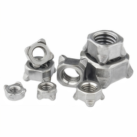 Écrous de soudage carrés passivés DIN928 en acier au carbone, pour soudage par points, en acier au carbone M4 M5 M6 M8 M10