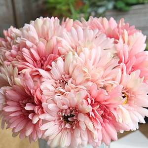 Flores artificiales de margaritas africanas delicadas, <span class=keywords><strong>gerbera</strong></span> artificial de seda elegante, <span class=keywords><strong>Jamesonii</strong></span>, de seda, para el día a día - Product Image 6