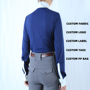 Chaleco ecuestre único ARLAN para mujer, camisa polo ecuestre de manga larga, ropa ecuestre - Product Image 2