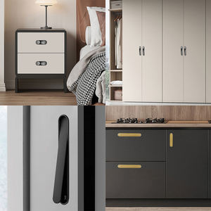 Porte d'armoire cachée encastrée en alliage de zinc moderne Poignée intégrée Placard Tiroir Insert Poignées dissimulées Boutons - Product Image 6